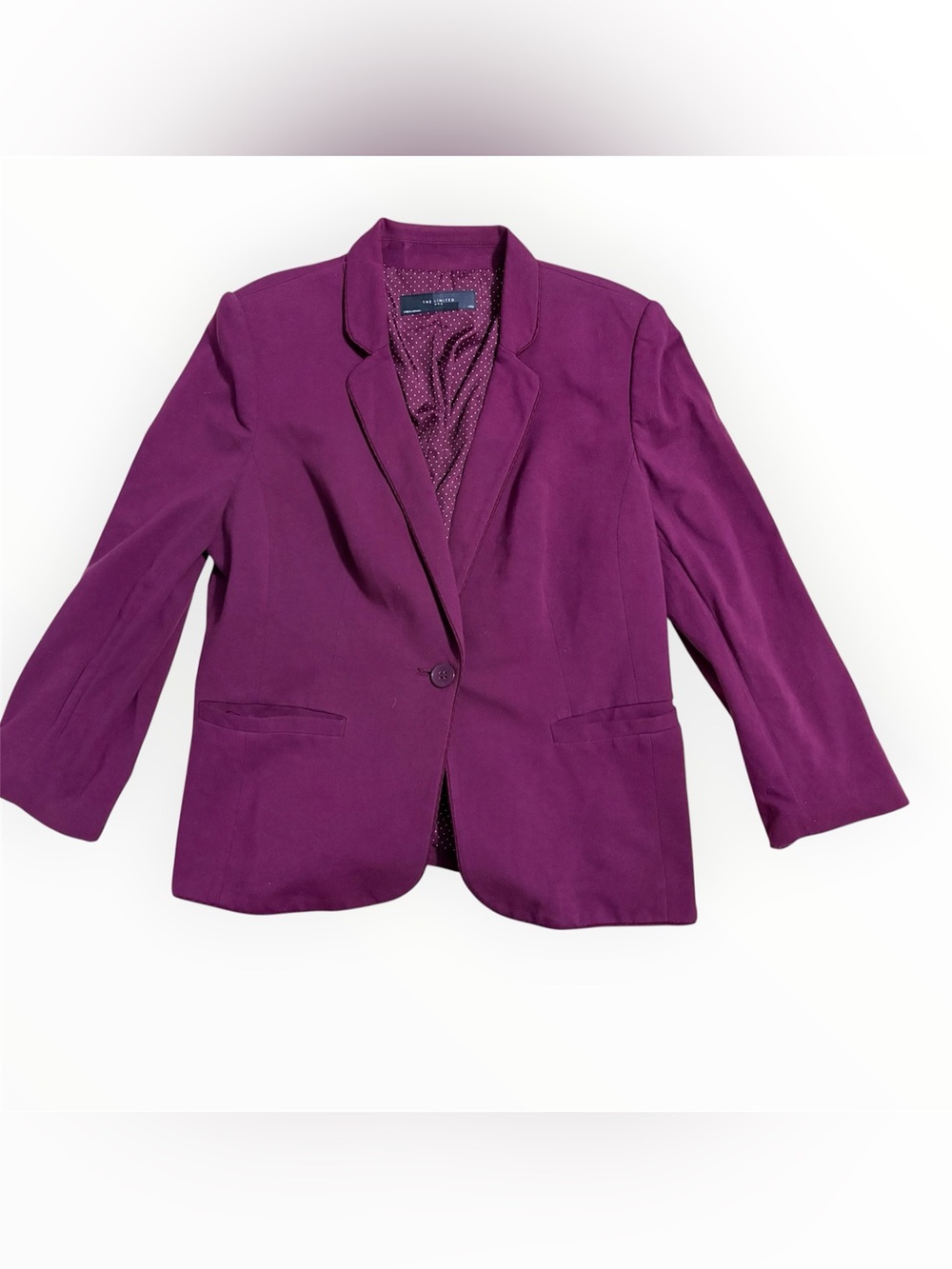 The Limited Plum Single-Button Blazer